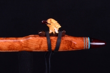 Amboyna Burl Native American Flute, Minor, Low E-4, #H35F